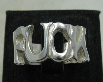 R000016 Bague Argent Thug Life  Bande 925