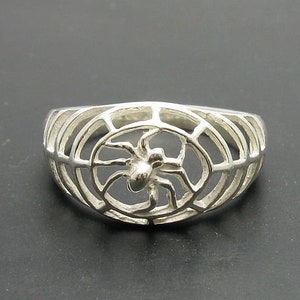 R000774 Sterling Silver  Ring Solid 925 Spider