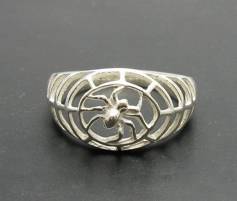 R000774 Sterling Silver Ring Solid 925 Spider - Etsy