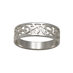 81stgeneration Anello Largo Con Piuma In Argento Sterling 925 - Foto 2