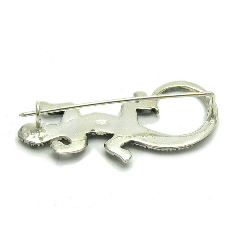 A000038 STERLING SILVER Brooch Solid 925Salamander image 2