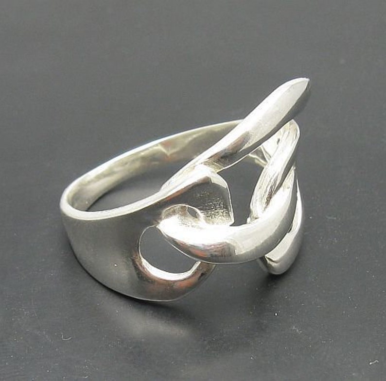 R000889 Sterling Silver Ring Solid 925 image 3