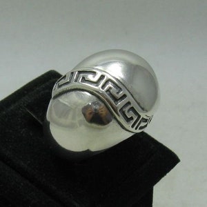 R001093 STERLING SILVER Ring Solid 925 Meander image 2