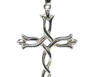 Sterling Silver Pendant Celtic Cross Solid Stamped 925 Nickel Free