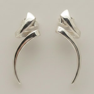 E000309 Boucles d'Oreille Argent  925 méandre