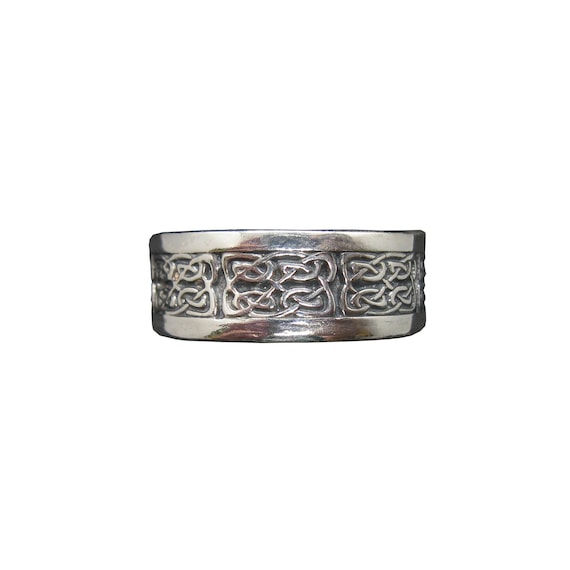 Sterling Silver Ring Celtic Knot Band Genuine Solid Stamped 925