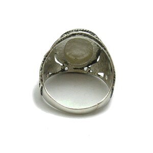 R001152 Bague Argent Massif 925 Croix Hommes image 3