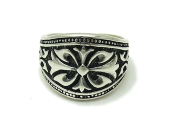 R001589 Sterling Silver  Ring Solid 925 Cross