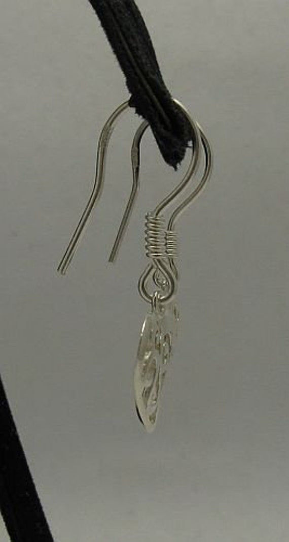 Sterling Silver Earrings Heart Stamped 925 Nickel Free - Etsy