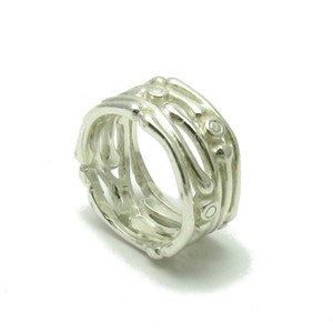 R001475  STERLING SILVER Ring Band Solid 925
