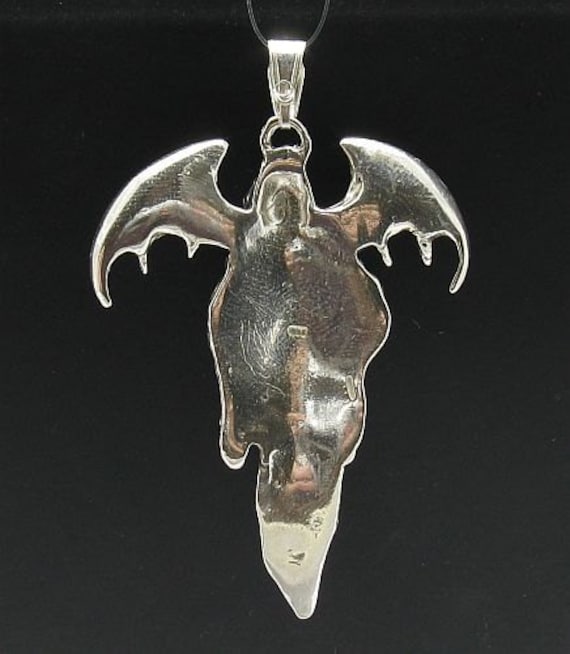 スターリングシルバー ゴシックペンダント デスソリッド ホールマーク