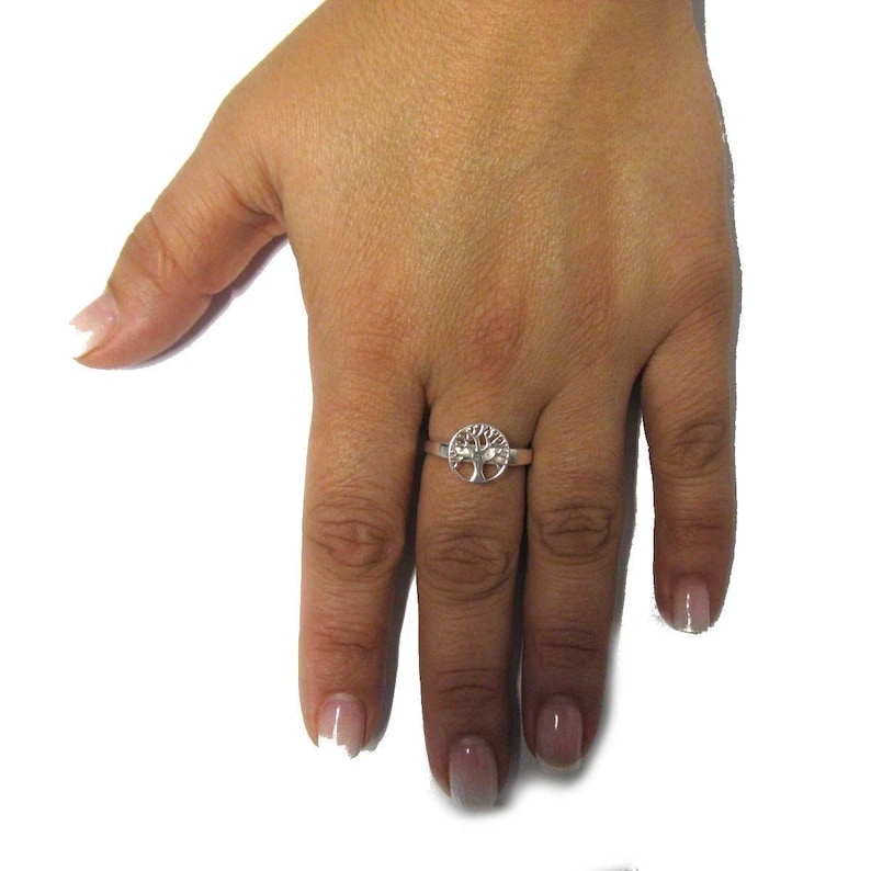 Sterling Silver Tree of Life Ring image 5