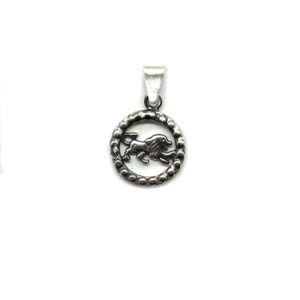 Sterling Silber Anhänger Charm Sternzeichen Löwe gestempelt 925