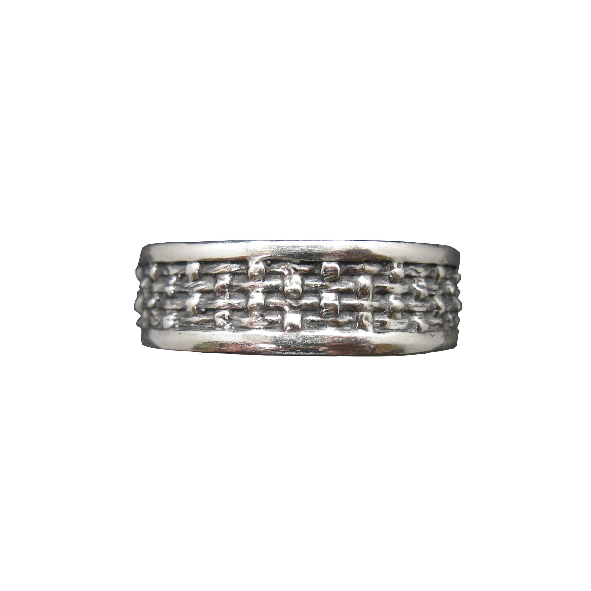【20/80】 STERLING SILVER ID RING 8mm Sterling Silver Ring 8mm Band Genuine Solid Hallmarked 925