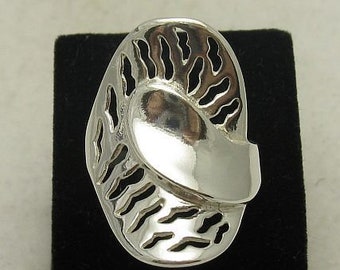 Long Sterling Silver Ring Solid Stamped 925 Nickel Free