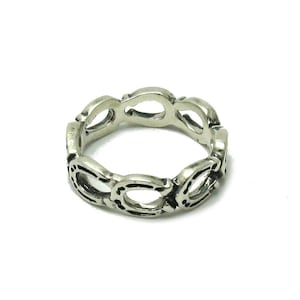 Sterling Silver Horseshoes Band Ring Solid Stamped 925 Nickel Free