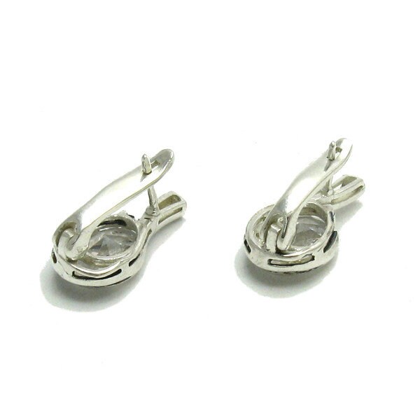 E000532 Sterling Silver Earrings 925 With CZ - Etsy