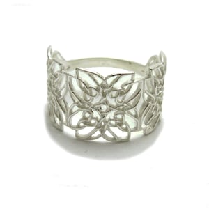 R001777 Sterling silver Celtic ring solid 925