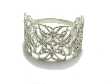 R001777 Sterling silver Celtic ring solid 925