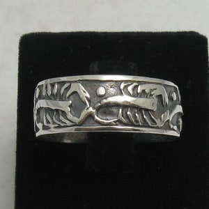 Sterling Silver Ring Band Scorpions Solid Genuine Stamped 925