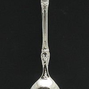 S000001 Sterling silver Spoon for baby solid 925 Empress image 4