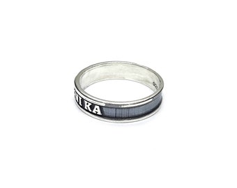 Sterling Silver Ring 6mm Wide IC XC Ni Ka Solid Genuine Hallmarked