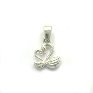 Sterling Silber Anhänger Charm 925 Schwäne nickelfrei