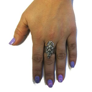 R001621 STERLING SILVER Ring Solid 925 Eagle image 4