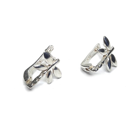 Orecchini Libellula in Argento 925 con Cristallo Bianco