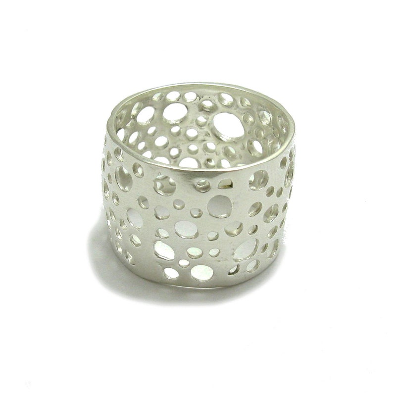 R000663 Bague Argent Massif 925 bande image 2