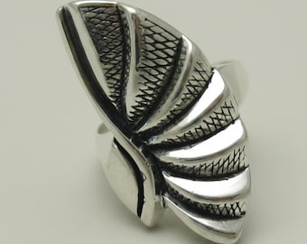 Sterling Silver Abstract Sculptural Ring