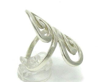 Anello Minimalista In Argento Sterling A Spirale Autentico - Foto 7