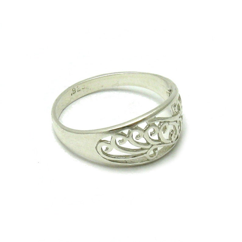 R001512 Stylish STERLING SILVER Ring Solid 925 image 3