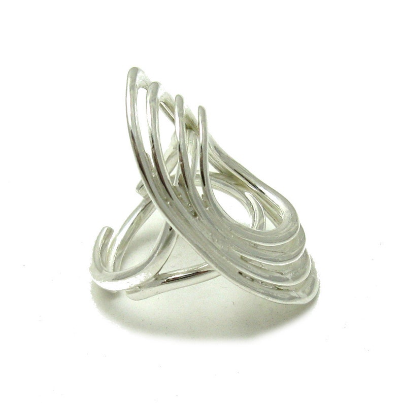 R001601 Sterling Silver Ring 925 Adjustable size image 3