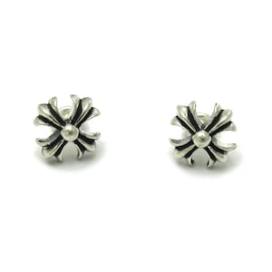 E000568 Sterling silver earrings 925 Twisted