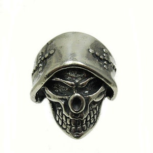 Heavy Sterling Silver Biker Ring Skull Solid Genuine Stamped 925 Nickel Free