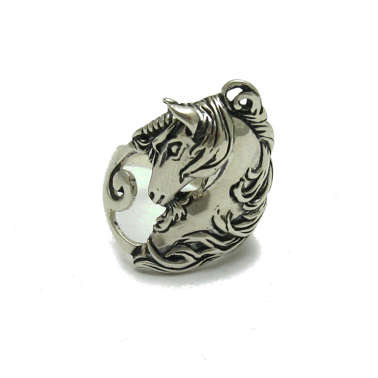 Solid 925 Sterling Silver Ring – Handmade Two Seahorses Hippocampus Band, Any Size (Bulgaria)