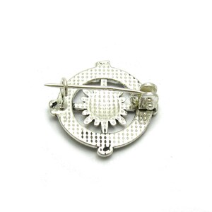 A000131 Sterling Silver Brooch 925 Compass image 2