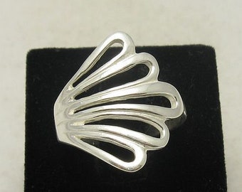 R000158 Plain STERLING SILVER Ring Solid 925