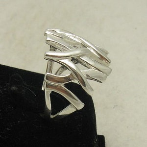 R000893 Sterling Silver Ring Solid 925 image 2