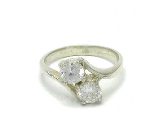 R000301 STERLING SILVER Ring Solid 925 with  CZ