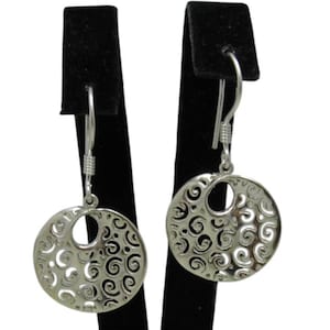 Dangling Genuine Sterling Silver Earrings Stamped 925 Nickel Free