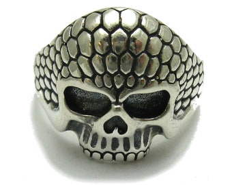 Sterling Silver Ring Skull Solid Genuine Stamped 925