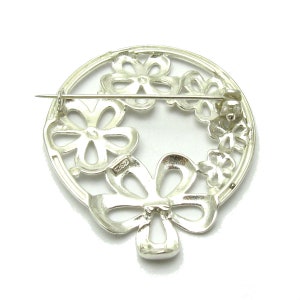 A000070 Broche Argent Massif 925 fleur image 2