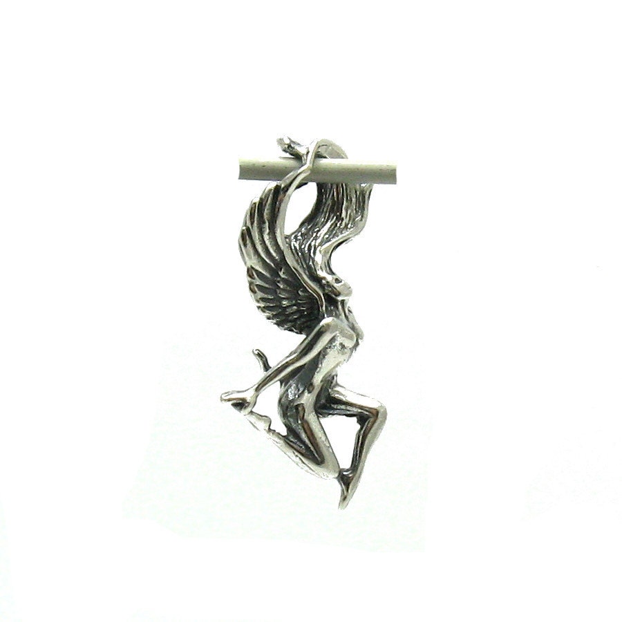 Silver Fairy Pendant - Etsy Canada