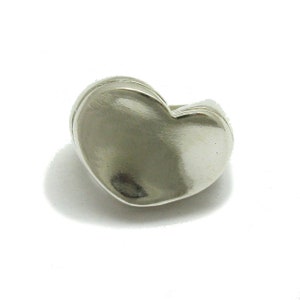 Sterling Silver Ring Heart Solid Hallmarked 925 Nickel Free