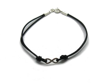 Sterling silver bracelet 925 Infinity nickel free handmade