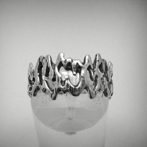 R001279 STERLING ZILVEREN Ring Solid 925 Band afbeelding 1