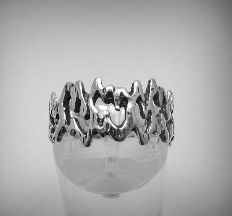 R001279 STERLING ZILVEREN Ring Solid 925 Band afbeelding 1