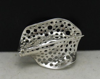 A000005 STERLING SILVER Broche 925 Extravagant